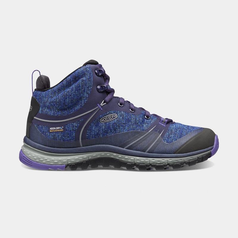 Keen Terradora Waterproof Mid Womens Hiking Boots Blue/Purple NZ Sale (2501-QDULG)